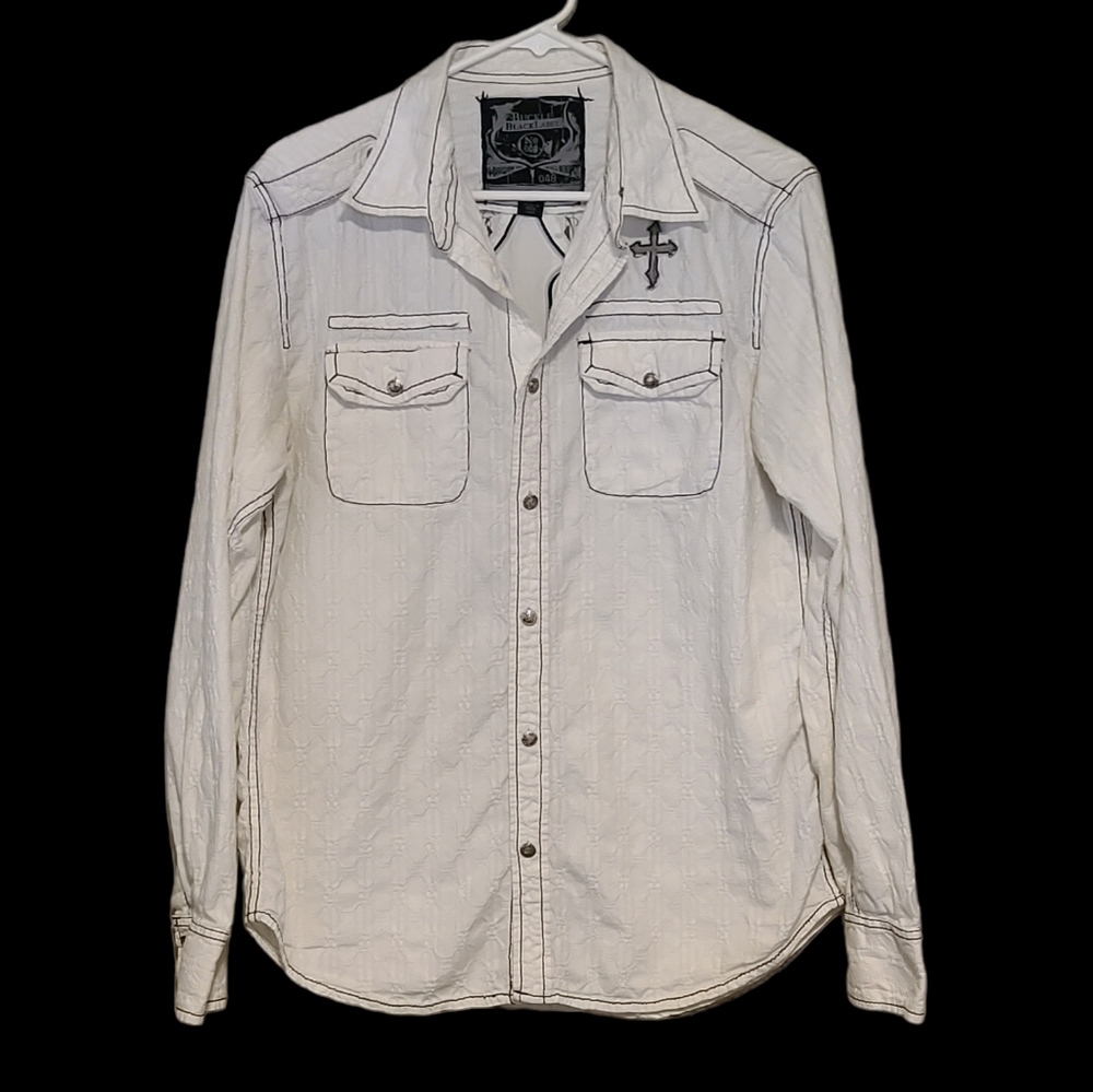 Buckle Black Label Slim Fit Long Sleeve Top Size L